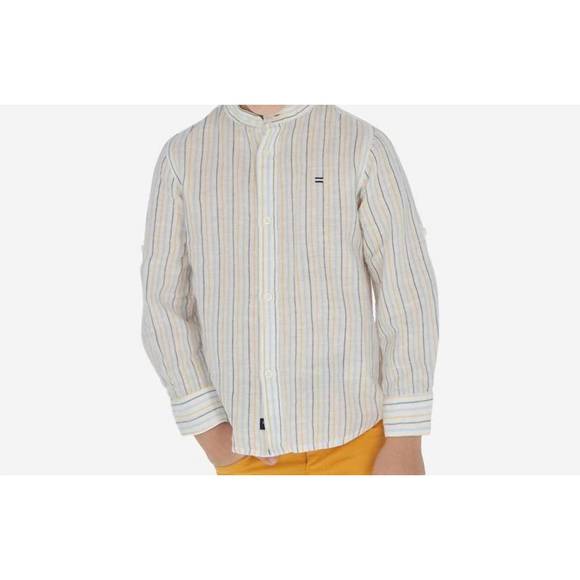 Mayoral | Shirts & Tops | New Mayoral Boys Long Sleeve Mandarin Collar ...